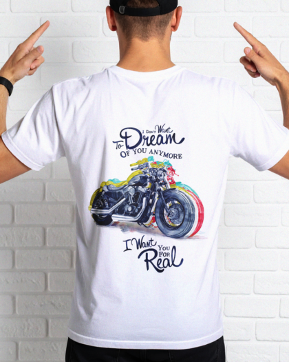 I Want You For Real Round Neck White T-Shirt