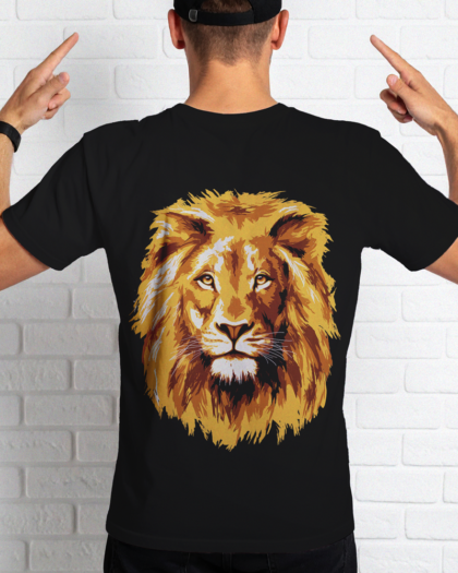 Lion Round Neck Lion T-Shirt